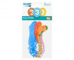 Balony z cyframi 3 na urodziny 5szt 3