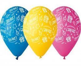 Balony STO LAT urodziny zestaw 5szt 3