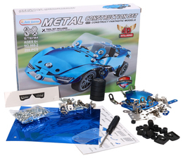 Mały konstruktor AUTO NIEBIESKIE do skręcania  208el  2