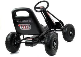 GOKART czarny pompowane koła 3