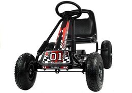 GOKART czarny pompowane koła 4
