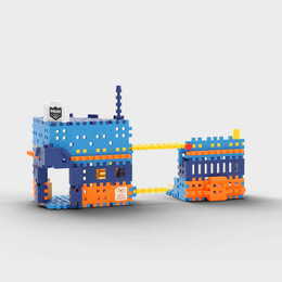 Klocki MINI WAFLE Posterunek Policji CITY 13