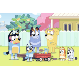 Puzzle 100 Bluey Wesoły dzień Bluey 2