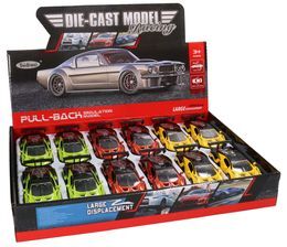Auto sportowe metal, otwierane drzwi display 5