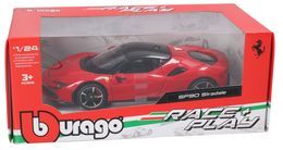 Auto Ferrari SF90 Stradale model metalowy BURAGO 1:24 2