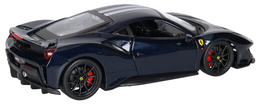 Auto Ferrari 488 Pista Blue model metalowy BURAGO 1:24 3