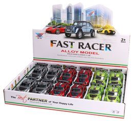 Auto sportowe, model metalowy display 4