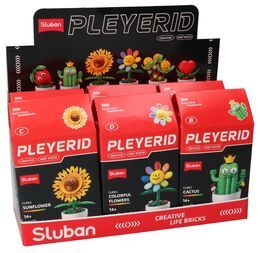 Klocki Sluban FLOWERS OWOCE rośliny różne wzory 5