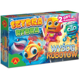 GRA planszowa Szybka Rybka/Wyścig Robotów  3