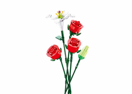 Klocki Sluban FLOWERS róże KWIATY 6
