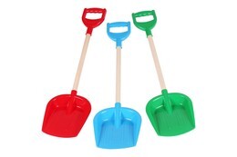 Duża łopatka do piasku 67cm, drewniany trzonek 2