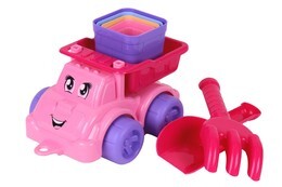 Auto wywrotka do piasku + łopatka grabki  5