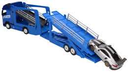 Laweta Volvo FH16 TIR Burago model metalowy + Porsche 911 GT2 RS 8