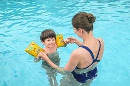 Rękawki do nauki pływania Swim Safe żółte 25x15cm 6