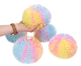 Mega duża  świecąca piłka PUFFER BALL piłeczkab 15cm 4