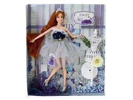 Lalka EMILY w granatowej sukni 5