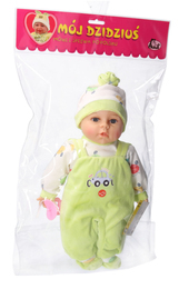 Lalka bobas 35cm mówi, śpiewa - żółte ubranko 2