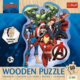 Puzzle 50 drewniane Przygody Avengers 2