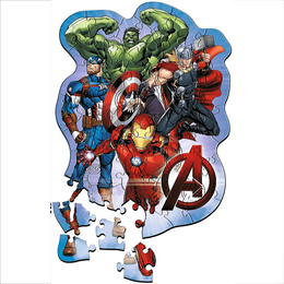 Puzzle 50 drewniane Przygody Avengers 3