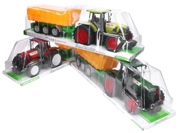 Traktor z przyczepą żółtą 4