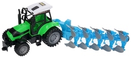 Traktor z pługiem, maszyna rolnicza  2