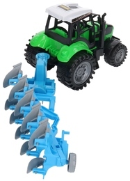 Traktor z pługiem, maszyna rolnicza  3