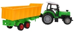 Traktor z przyczepą żółtą 2