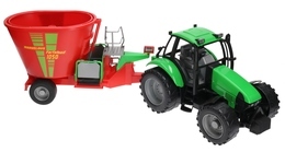 Traktor z wozem paszowym PASZOWÓZ, ciągnik rolniczy 6
