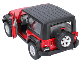 Auto JEEP WRANGLER RUBICON 2007 model metalowy WELLY 4