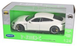 Auto PORSCHE TAYCAN TURBO S 1:24 model metalowy WELLY 10
