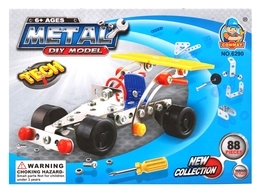 Mały konstruktor WYŚCIGÓWKA 88el metal 2