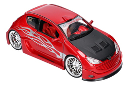 Auto PEUGEOT 206 TUNING model metalowy WELLY 4