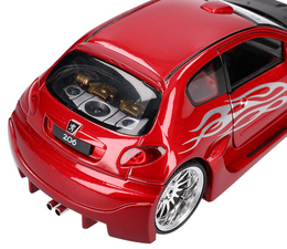 Auto PEUGEOT 206 TUNING model metalowy WELLY 3
