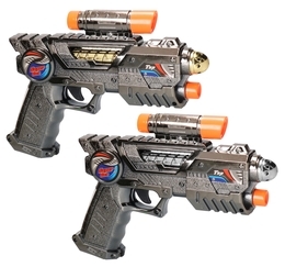Pistolet z ruchomą lufą podświetleniem i dźwiękiem 2