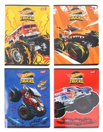 Zeszyt 16 kartek kratka HOT WHEELS 4