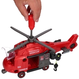 Helikopter do skręcania z dźwiękami STRAŻ POŻARNA 3