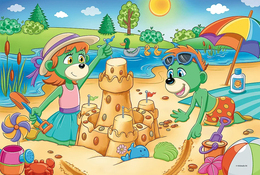 Puzzle 100 Dzień Treflików 3