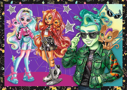 Puzzle 4w1 Elektryzujący dzień Monster High 2