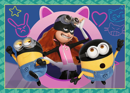 Puzzle 4w1 Zwariowane MINIONKI 6