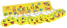 Brelok odblaskowy EMOTIKON zestaw 12szt 3