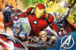 Puzzle 24 SUPER MAXI double-sided, Silni Avengers 3
