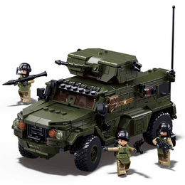 Klocki Sluban samochód pancerny TYPHOON VDVS Model Bricks ARMIA 8