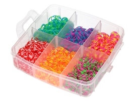 RAINBOW LOOM BANDS, magiczne gumki do zaplatania MEGA ZESTAW 10