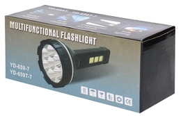 Latarka LED z ładowarką USB + panel solarny 7