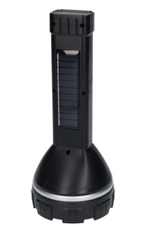 Latarka LED z ładowarką USB + panel solarny 5