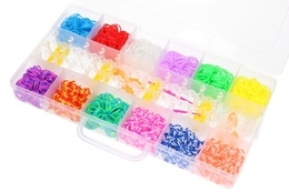 RAINBOW LOOM BANDS, magiczne gumki do zaplatania MEGA ZESTAW 2