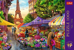 Puzzle 1000 PARYŻ Wieża Eiffla Targ kwiatowy - Puzzle Premium Plus 3