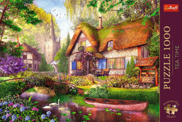 Puzzle 1000 Urocza chatka w lesie   - Puzzle Premium Plus Tea Time 3