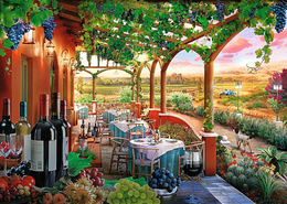 Puzzle 1000 Włoska Winnica  - Puzzle Premium Plus Tea Time 2