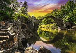 Puzzle 1000 Most Rakotza w Kromlau, Niemcy - Premium Plus Quality, Photo Odyssey 2